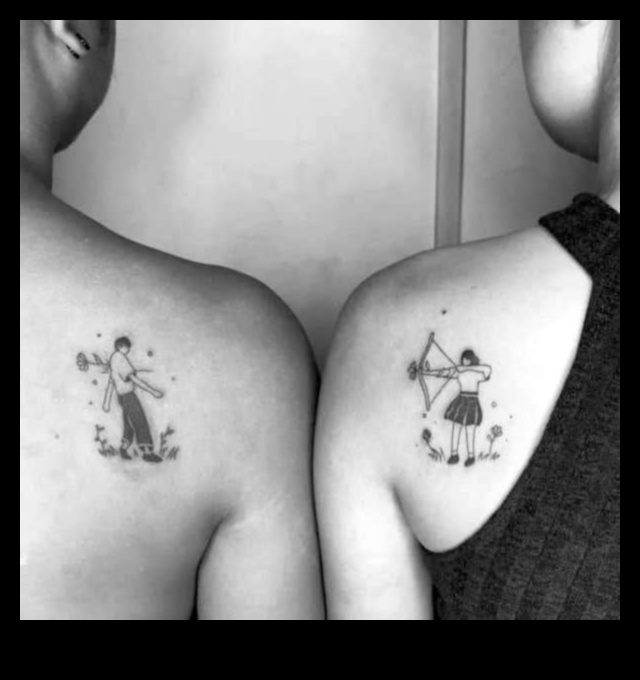 רומנטיקה מקועקעת איך קעקועים זוגיים מסמלים את עומק האהבה 5 רומנטיקה מקועקעת: הבעת עומק האהבה עם קעקועים זוגיים