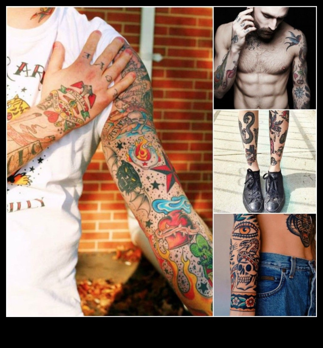 וינטג' ויבס: קעקועים מסורתיים למראה נצחי ואלגנטי