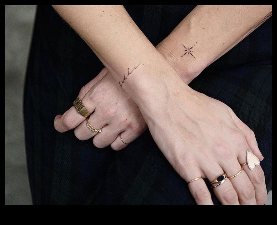 פשטות אופנתית: קעקועים מינימליסטיים על פרק כף היד עבור ויברציות מודרניות